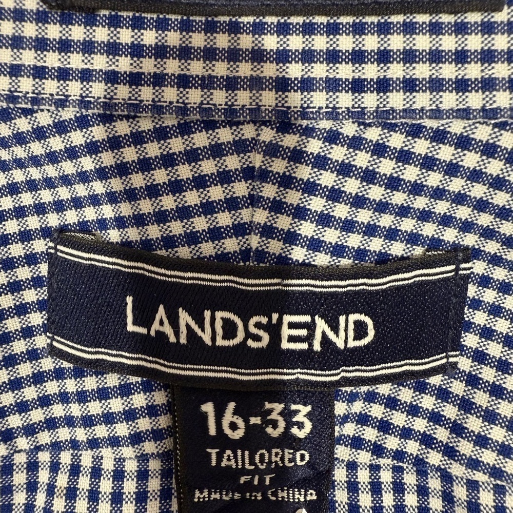 Lands End Men's Tailored Fit Dress Shirt. Size 16-33